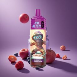 Blaubeere Bubble Gum JNR Alien 10000 Züge Österreich Großhandel 850mAh RGB LED