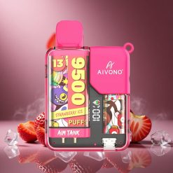 Erdbeer-Eis Aivono AIM-TANK 9500 Puffs Österreich Großhandel 18ml E-Liquid 650mAh