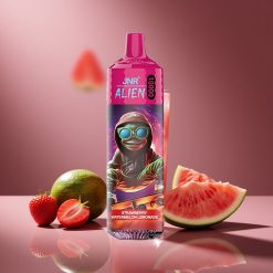 Erdbeere Wassermelone Limonade JNR Alien 10000 Züge Österreich Großhandel 850mAh Typ-C Schnellladung RGB-LED