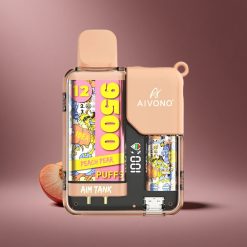 Pfirsich-Birne Aivono AIM-TANK 9500 Puffs Österreich Großhandel 18ml E-Liquid 1.2ohm Mesh Coil