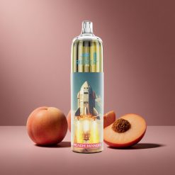 Pfirsich-Mango JNR Rocket-X 12400 Züge Österreich Großhandel mit RGB-Lichtern und Typ-C-Schnellladung